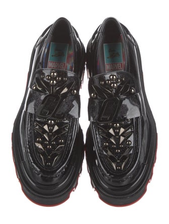 Christian Louboutin x MARVEL Patent Leather Studded Accents Oxfords