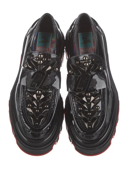 Christian Louboutin x MARVEL Patent Leather Studded Accents Oxfords