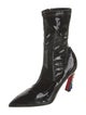 Christian Louboutin x MARVEL Patent Leather Crystal Embellishments Sock Boots