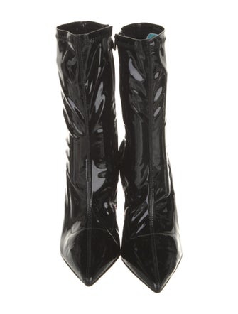 Christian Louboutin x MARVEL Patent Leather Crystal Embellishments Sock Boots