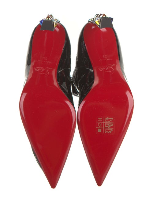 Christian Louboutin x MARVEL Patent Leather Crystal Embellishments Sock Boots