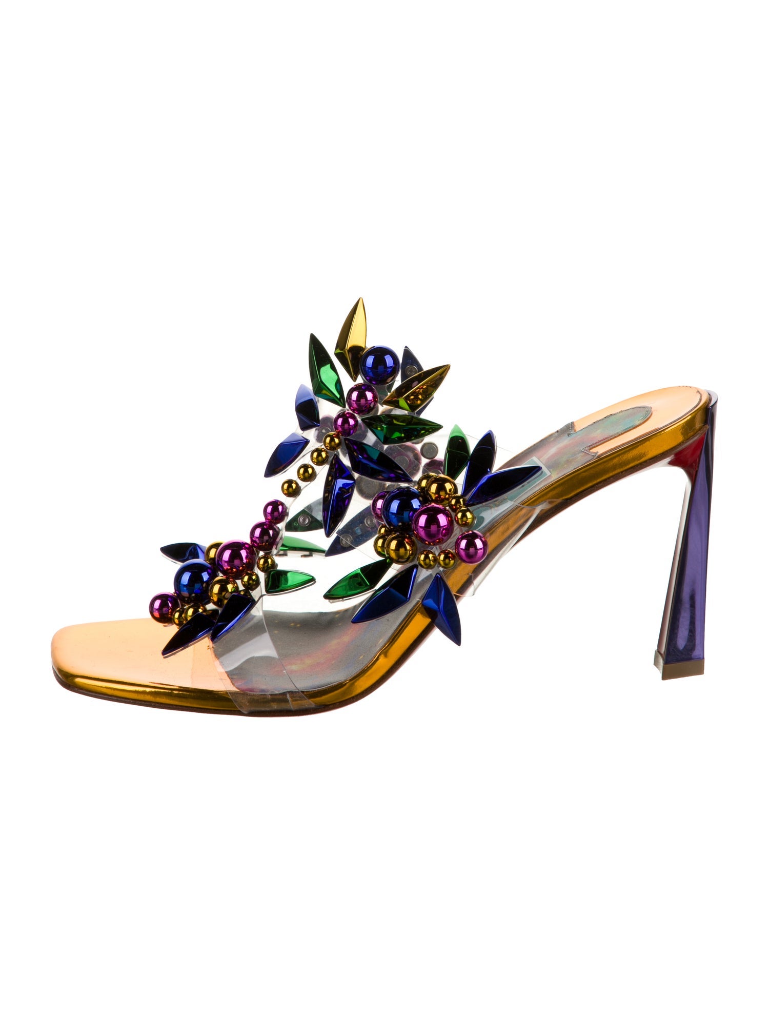 Christian Louboutin x MARVEL Patent Leather Slides