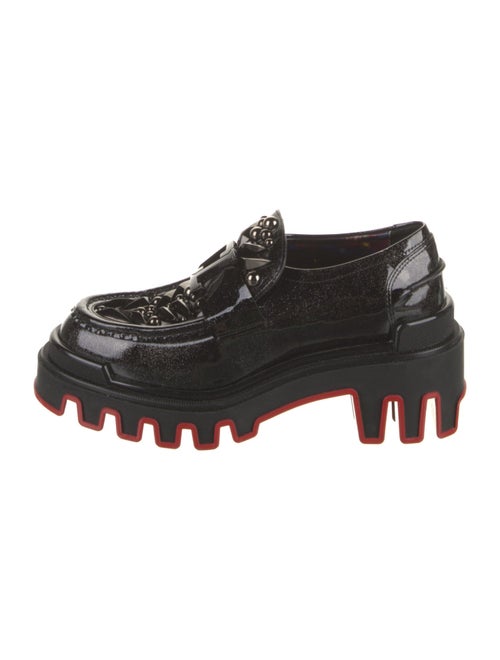 Christian Louboutin x MARVEL Patent Leather Studded Accents Loafers