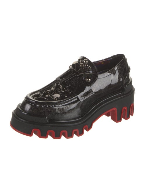 Christian Louboutin x MARVEL Patent Leather Studded Accents Loafers