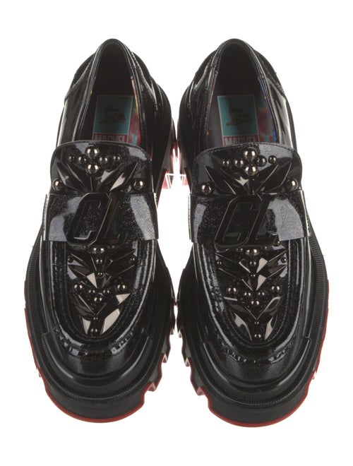Christian Louboutin x MARVEL Patent Leather Studded Accents Loafers