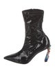 Christian Louboutin x MARVEL Patent Leather Crystal Embellishments Sock Boots