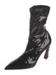 Christian Louboutin x MARVEL Patent Leather Crystal Embellishments Sock Boots