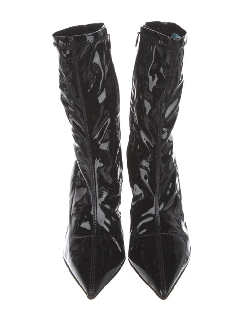 Christian Louboutin x MARVEL Patent Leather Crystal Embellishments Sock Boots