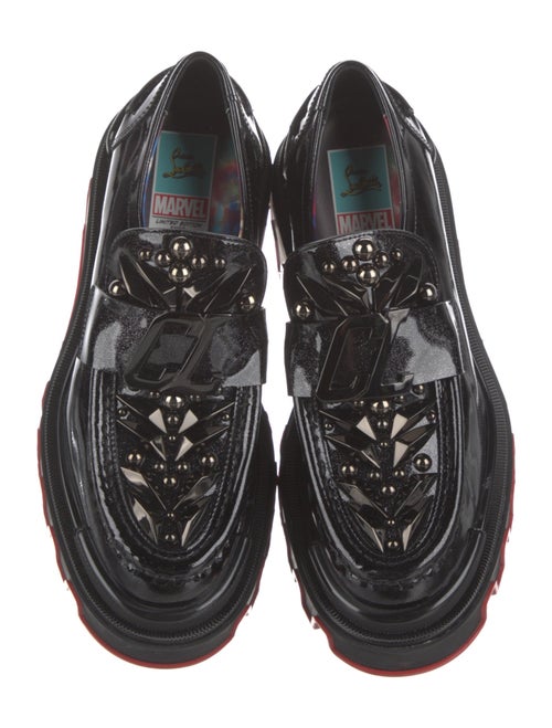 Christian Louboutin x MARVEL Patent Leather Studded Accents Oxfords