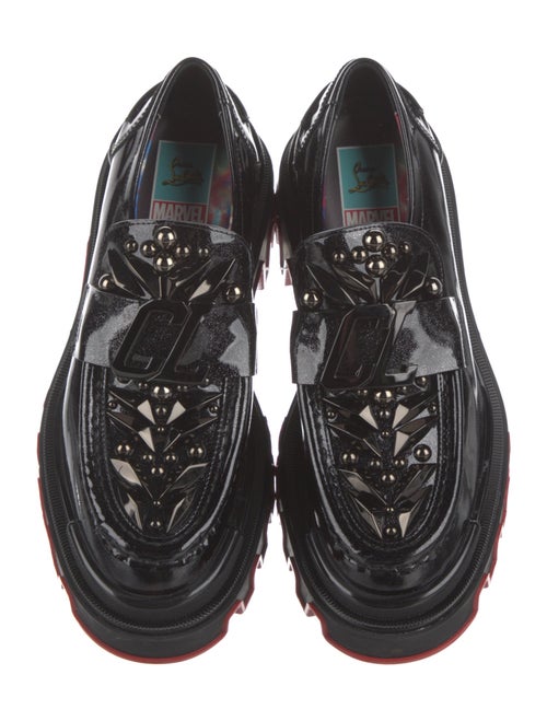 Christian Louboutin x MARVEL Patent Leather Studded Accents Oxfords
