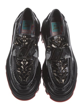 Christian Louboutin x MARVEL Patent Leather Studded Accents Oxfords