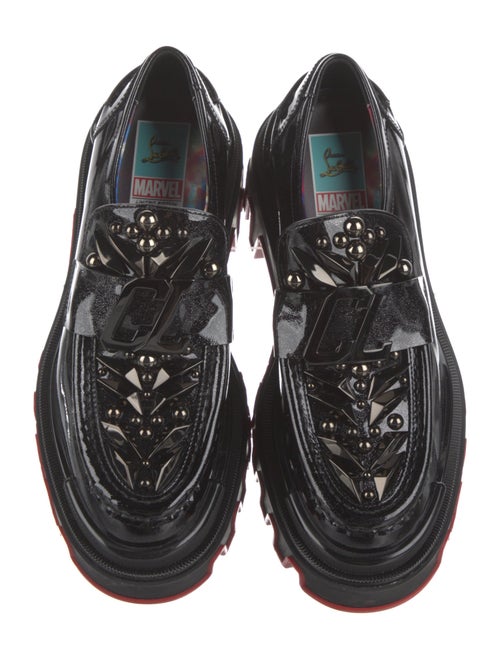 Christian Louboutin x MARVEL Patent Leather Studded Accents Oxfords