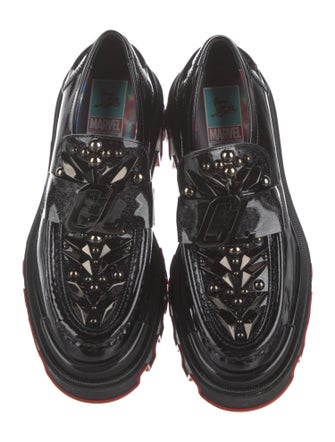 Christian Louboutin x MARVEL Patent Leather Studded Accents Oxfords