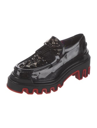 Christian Louboutin x MARVEL Patent Leather Studded Accents Oxfords