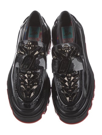 Christian Louboutin x MARVEL Patent Leather Studded Accents Oxfords