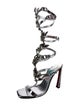 Christian Louboutin x MARVEL Patent Leather Studded Accents Gladiator Sandals