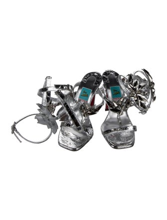 Christian Louboutin x MARVEL Patent Leather Studded Accents Gladiator Sandals