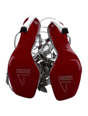 Christian Louboutin x MARVEL Patent Leather Studded Accents Gladiator Sandals