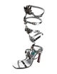 Christian Louboutin x MARVEL Patent Leather Studded Accents Gladiator Sandals