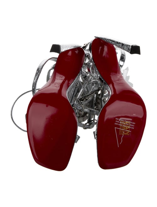 Christian Louboutin x MARVEL Patent Leather Studded Accents Gladiator Sandals