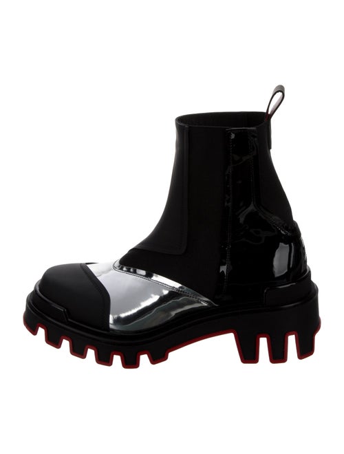 Christian Louboutin x MARVEL Patent Leather Chelsea Boots