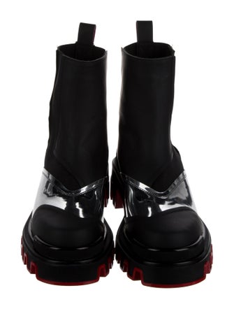 Christian Louboutin x MARVEL Patent Leather Chelsea Boots