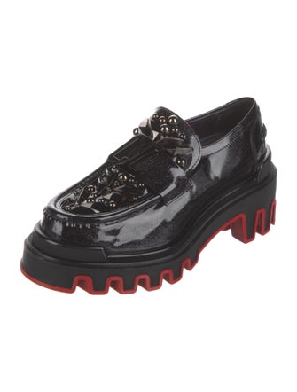 Christian Louboutin x MARVEL Patent Leather Studded Accents Oxfords