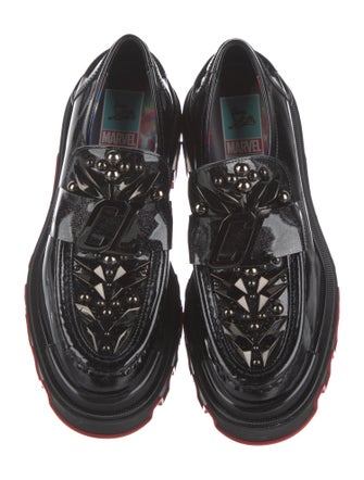Christian Louboutin x MARVEL Patent Leather Studded Accents Oxfords
