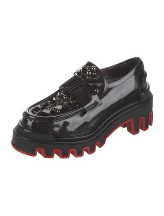 Christian Louboutin x MARVEL Patent Leather Studded Accents Oxfords