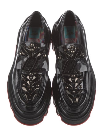 Christian Louboutin x MARVEL Patent Leather Studded Accents Oxfords