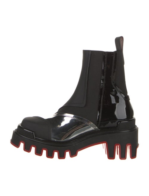 Christian Louboutin x MARVEL Leather Leather Trim Embellishment Chelsea Boots