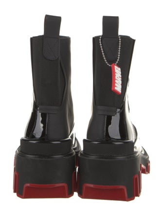 Christian Louboutin x MARVEL Leather Leather Trim Embellishment Chelsea Boots