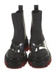 Christian Louboutin x MARVEL Patent Leather Leather Trim Embellishment Chelsea Boots