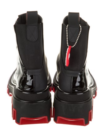 Christian Louboutin x MARVEL Patent Leather Chelsea Boots