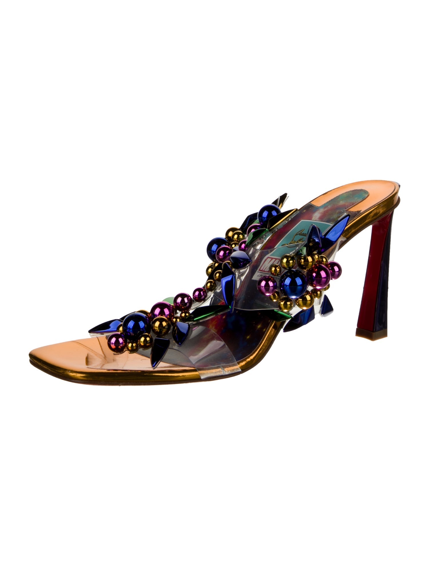 Christian Louboutin x MARVEL PVC Beaded Accents Slides