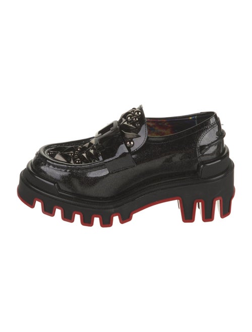 Christian Louboutin x MARVEL Patent Leather Studded Accents Loafers