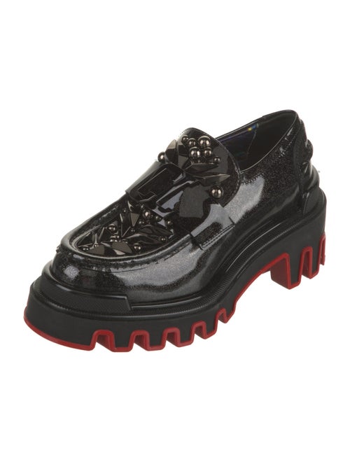 Christian Louboutin x MARVEL Patent Leather Studded Accents Loafers