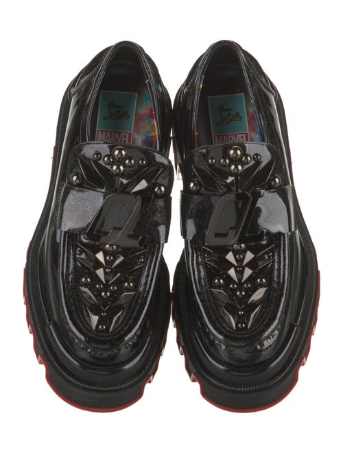 Christian Louboutin x MARVEL Patent Leather Studded Accents Loafers