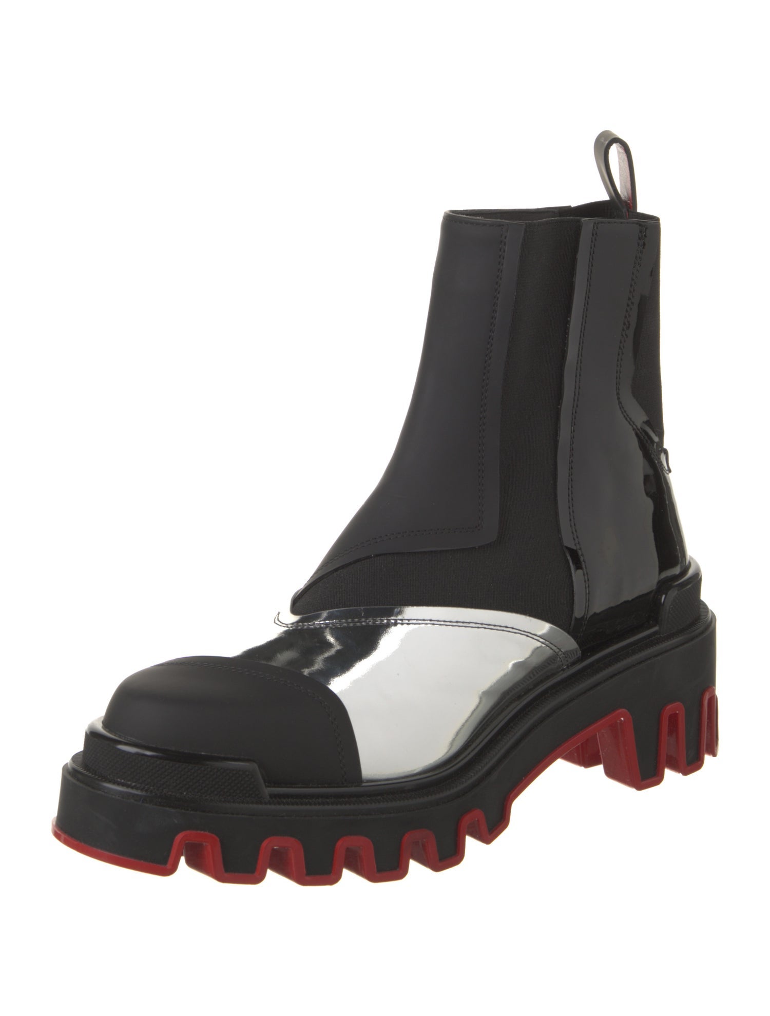 Christian Louboutin x MARVEL Patent Leather Chelsea Boots