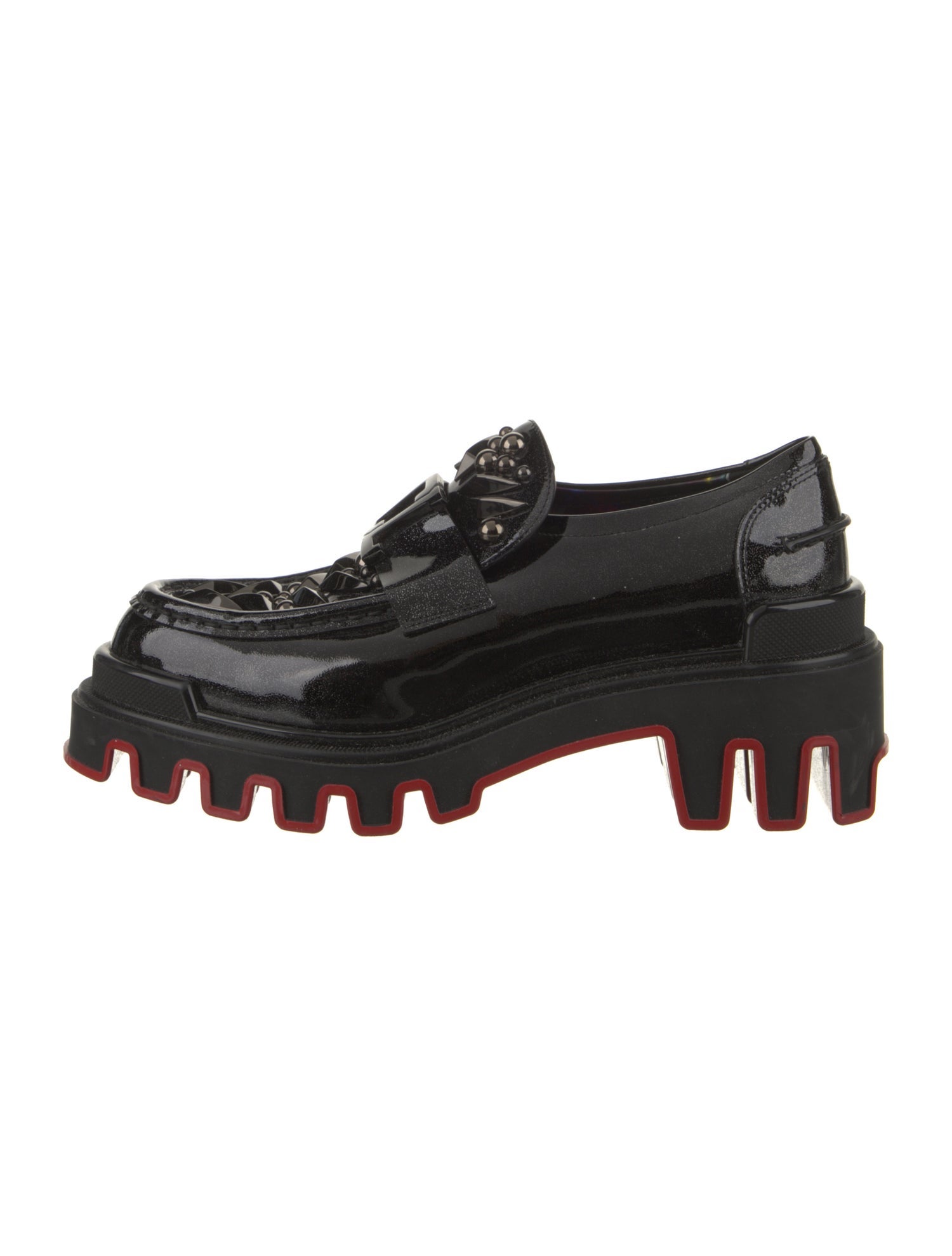 Christian Louboutin x MARVEL Patent Leather Studded Accents Oxfords