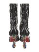 Christian Louboutin x MARVEL Patent Leather Crystal Embellishments Sock Boots
