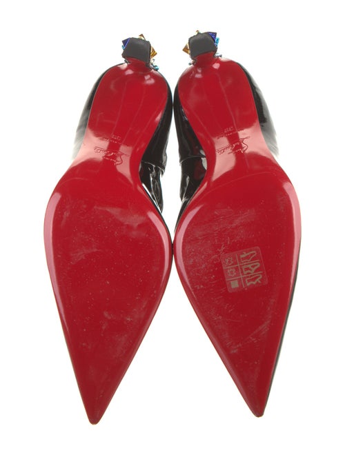 Christian Louboutin x MARVEL Patent Leather Crystal Embellishments Sock Boots