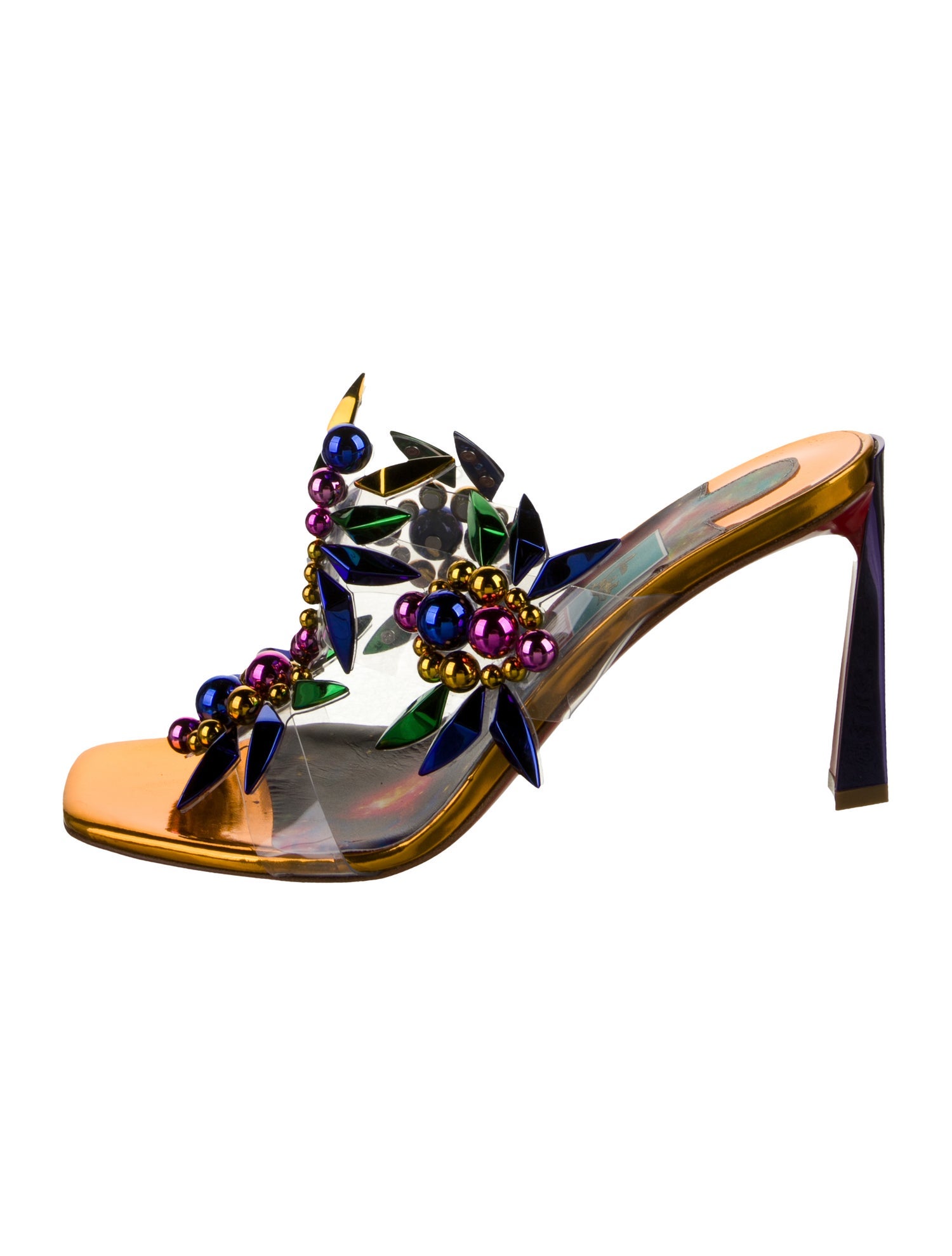 Christian Louboutin x MARVEL PVC Studded Accents Slides