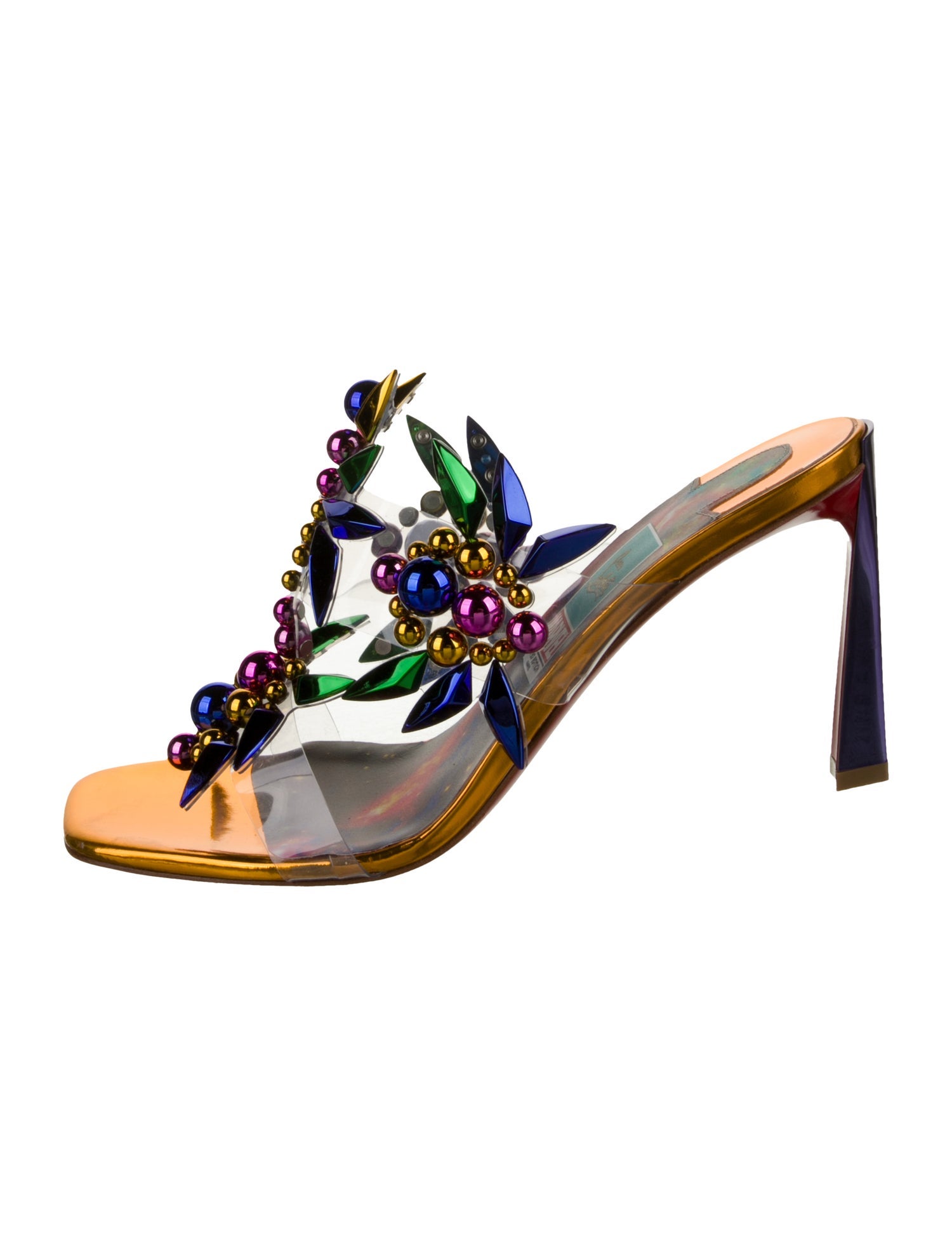 Christian Louboutin x MARVEL PVC Floral Print Slides