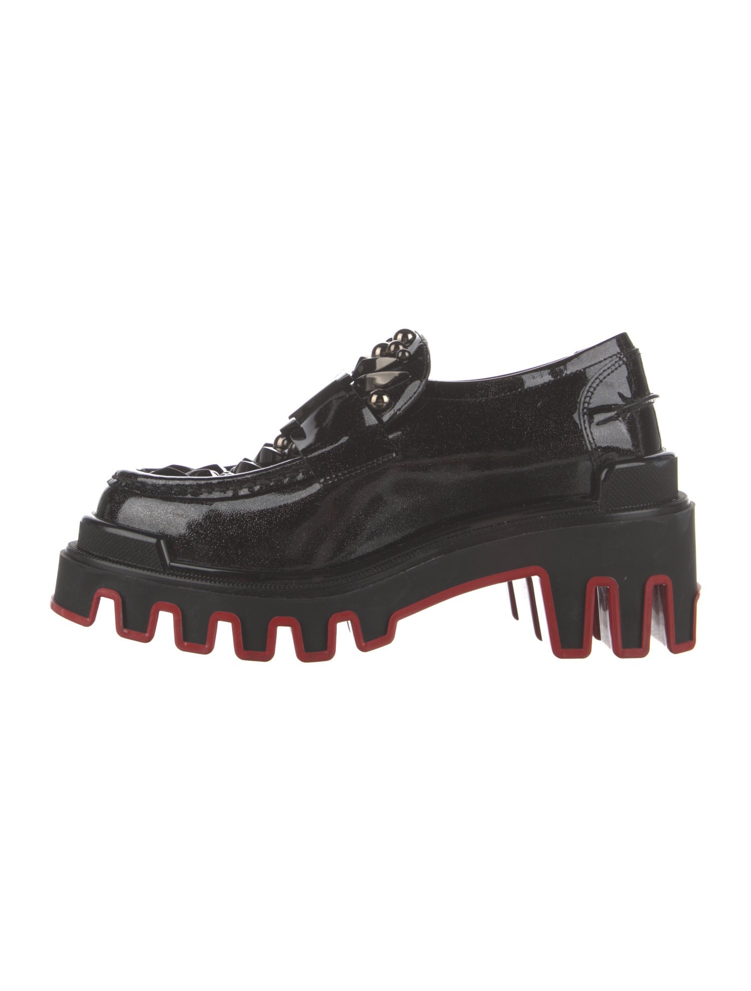Christian Louboutin x MARVEL Patent Leather Studded Accents Oxfords