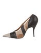 Christian Louboutin x Maison Margiela Leather Colorblock Pattern Pumps