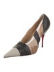 Christian Louboutin x Maison Margiela Leather Colorblock Pattern Pumps