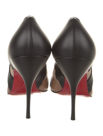 Christian Louboutin x Maison Margiela Leather Colorblock Pattern Pumps