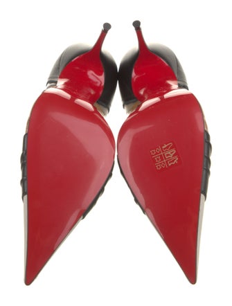 Christian Louboutin x Maison Margiela Leather Colorblock Pattern Pumps