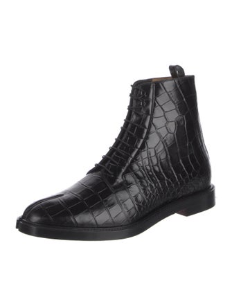 Christian Louboutin x Maison Margiela Leather Lace-Up Boots